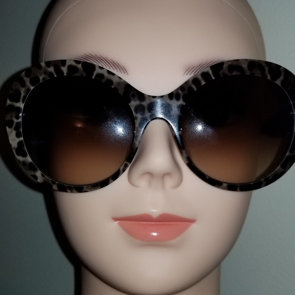 Dolce & Gabbana Women's Acetate Woman Round Sunglasses, Havana - Picture 6 of 10